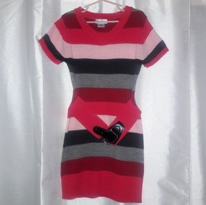 Girls Blue Heart Dress